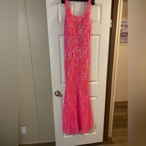 Pink sparkle dress